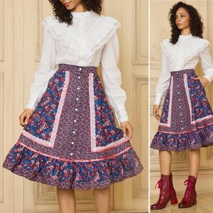GUNNE SAX for ModCloth's Isabella Midi Skirt XS NEW WITH TAGS nwt